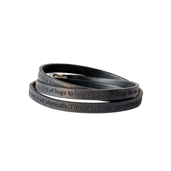 Jewmei Always Here Synthetic Leather Wrap Bracelet for Women.