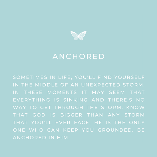 Anchored message card