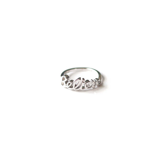 Jewmei Believe Silver Ring