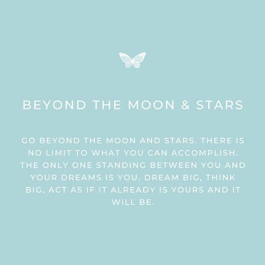 Beyond the Moon and Star keepsake message