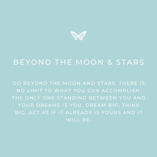 Beyond the Moon and Star keepsake message