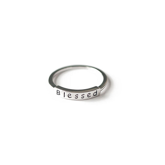 Blessed 925 Sterling Silver Ring, perfect religious gifts for her
