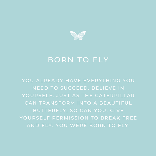 Born to Fly keepsake message