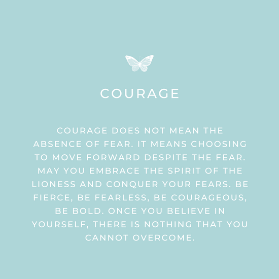 Courage Keepsake message