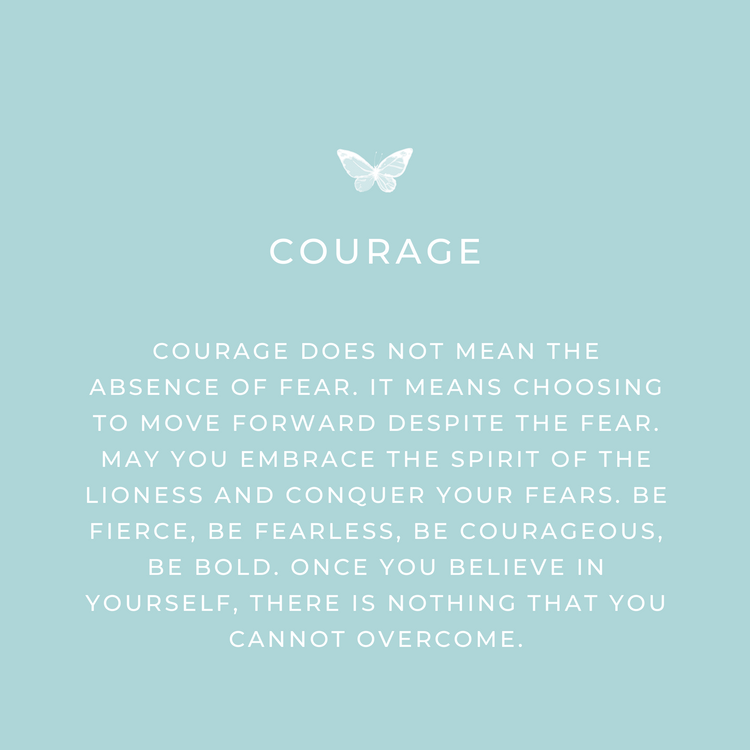 Courage Keepsake message