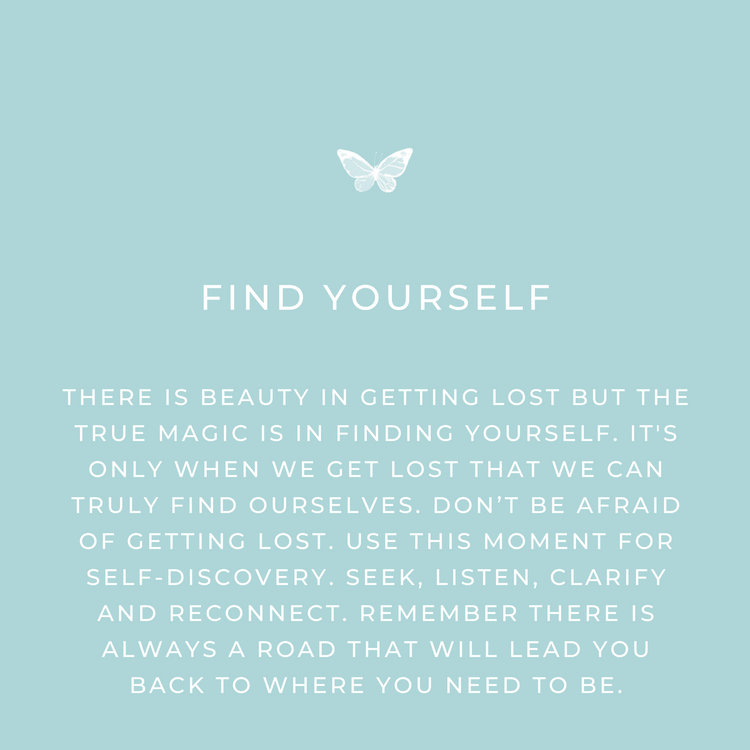 Keepsake message Find Yourself