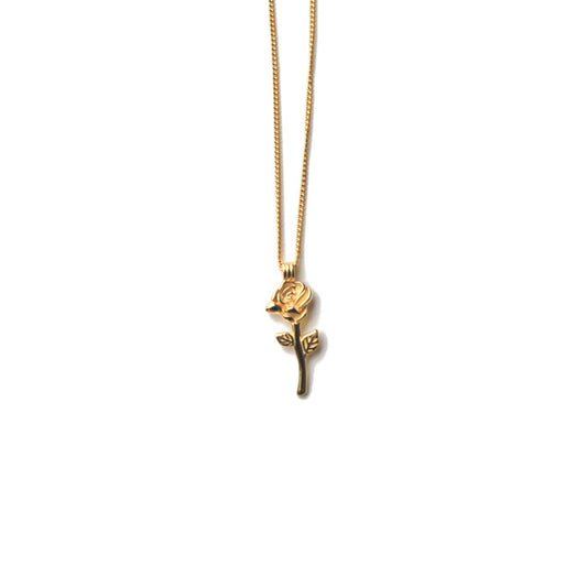 Jewmei 14K Gold Roses Necklace for Women