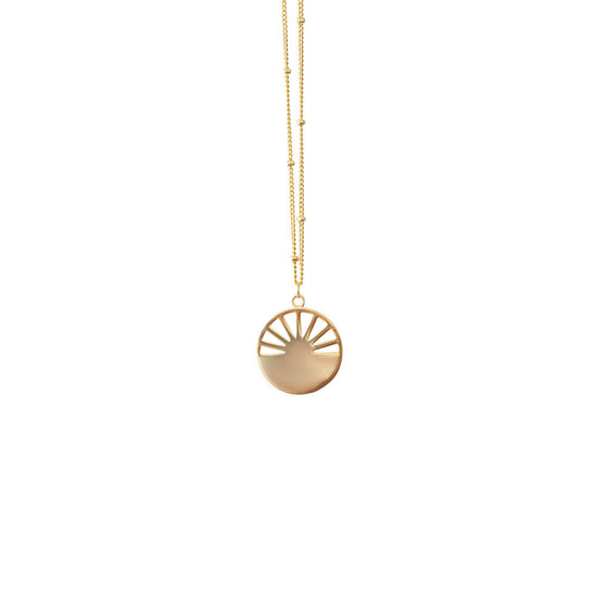 The Sun will Rise Again Necklace, a dainty piece of jewelry available in Canada.