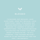 Blessed keepsake message card