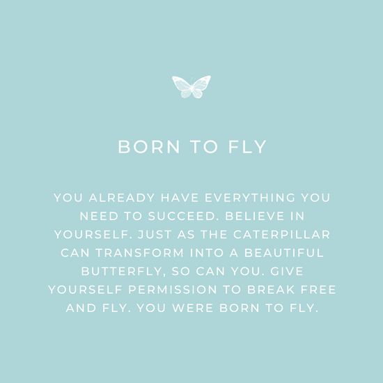 Born to Fly Keepsake message