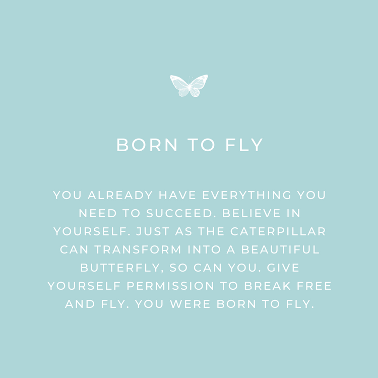 Born to Fly Keepsake message