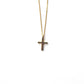 Jewmei 14k Gold over 925 Sterling silver cross necklace for women.