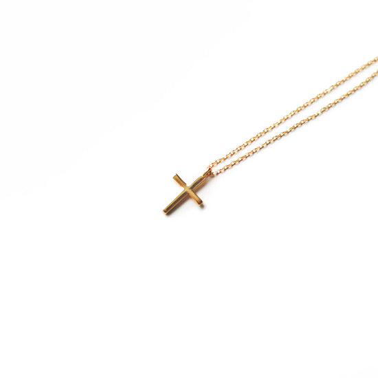 14K Gold cross necklace