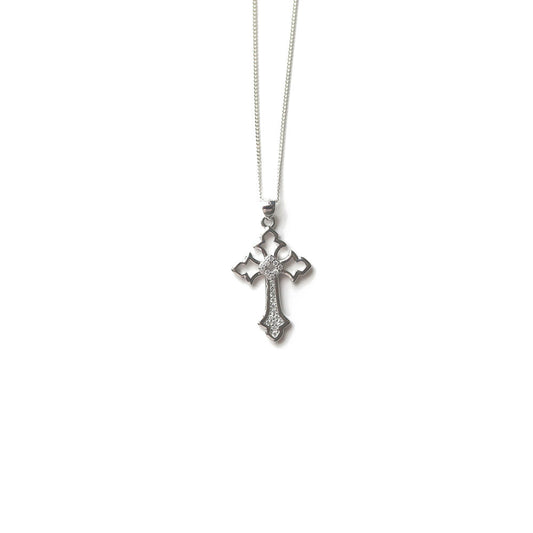 Jewmei Sterling Silver cross necklace for women