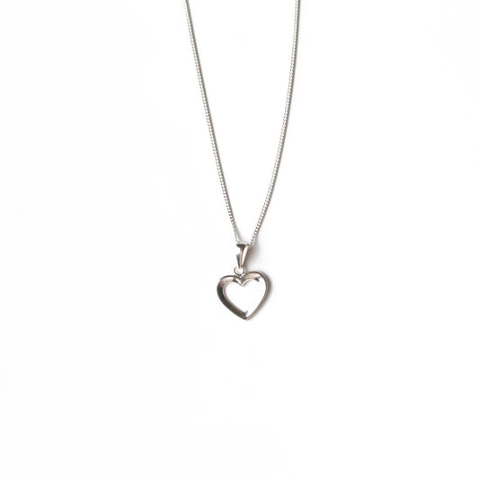 Jewmei Sterling Silver Heart necklace