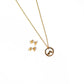 Jewmei Dare to climb 14k gold over 925 sterling silver Mountain Necklace & Earring.