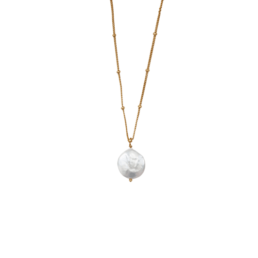 Baroque Pearl Necklace 18K Gold plated