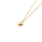 Image of a gold puffer heart necklace from Jewmei