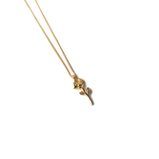 Jewmei Stop & Smell the Roses Gold necklace