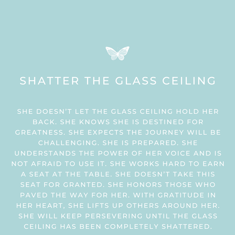 Shatter the Glass Ceiling Necklace  Feminist Jewelry